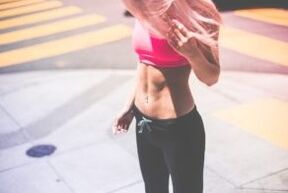 Weight loss exercises of the abdomen and sides