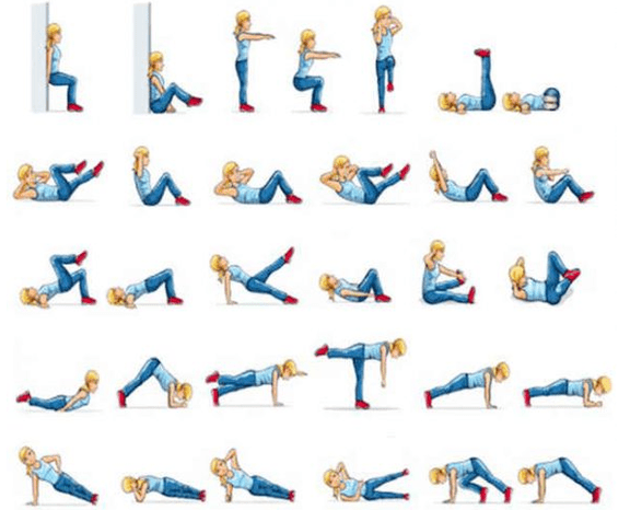 Exercises losing weight at home
